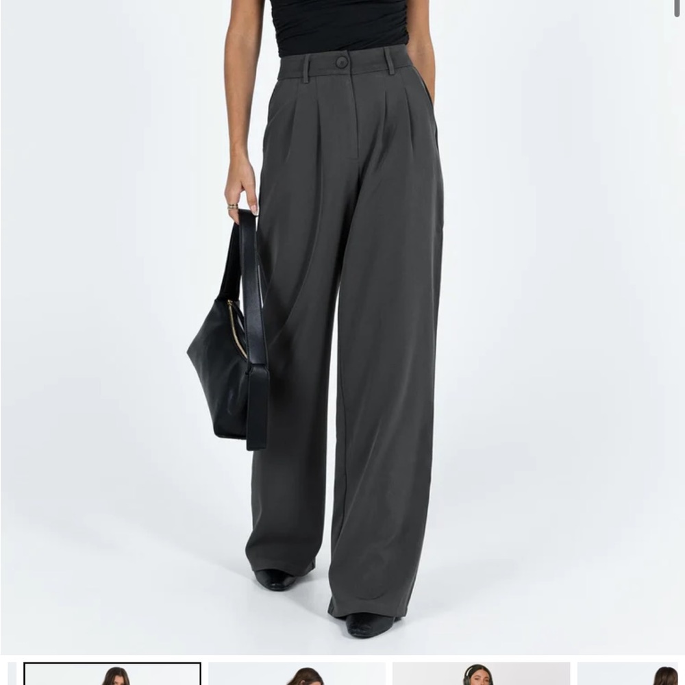 Princess Polly archer pant slate